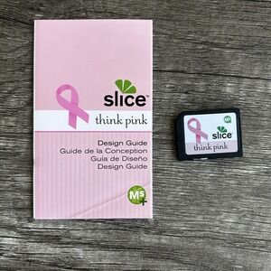 Slice Think Pink Design Card Breast Cancer Scrapbooking Fonts Art‎ Guide MS+